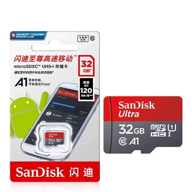 Capacity: 32GB - TFcard 64GB 16GB 32GB Memory Card 128GB Class 10 Microsd SD Card 100MB/S UHS-I A1 Card + Adapter for Phone/PC Standard Shippin