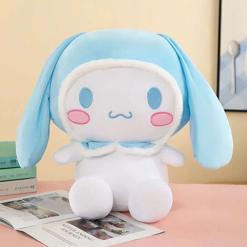 Color: darkvoilet, Height: 11cm-30cm - kawaii Sanrio Plushies Toy Hello Kitty Cinnamonroll Pochacco Kuromi Plush Doll Cos Bear Cute Toys Children Birthday Gifts