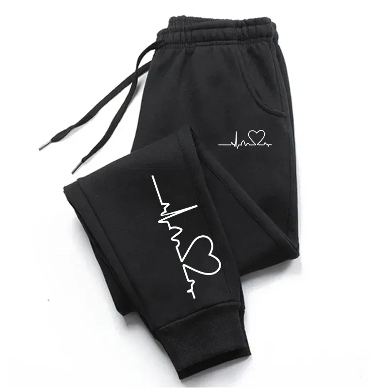 Color: black, Size: L - Daily Joggers Fashion Baggy Pants Woman Casual Sweatpants Comfortable Fitness Trousers Womens Soft 2024New Versatile Women's