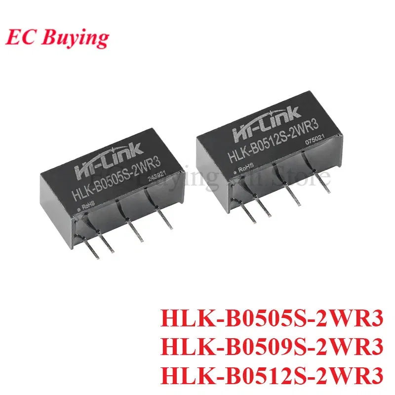 Color: Khaki - DC-DC Isolated Switching Power Module 5V to 5V 9V 12V 2W Power Supply Short Circuit Protection HLK-B0505S-2WR3 HLK-B0512S-2WR3