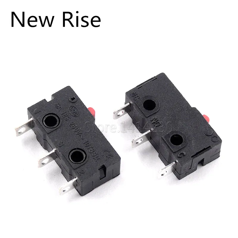10Pcs Without Handle Limit Switch 3Pin NO/NC 5A 125V 250VAC Micro Switch / Mouse Switch