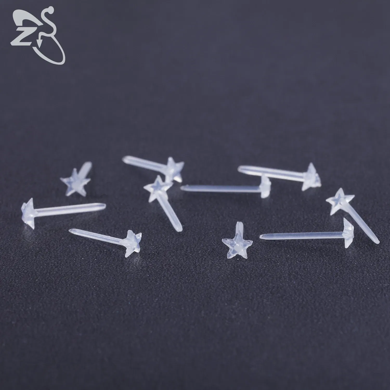 Metal Color: Antique Bronze Plated - ZS 10-50pcs/lot Colorful Acrylic Stud Earring Invisible Transparent Anti-allergy Ear Pin 20G Star Ball Curing Ear Hole Retainer
