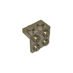Color: Burgundy - MOC PARTS GDS-641 ANGLE PLATE 1X2 / 2X2 compatible with lego 44728 21712 92411 children's toys Assembles Building Blocks