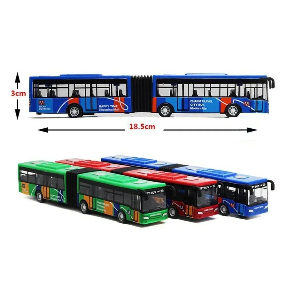 Color: Red, Ships From: CHINA - City Express Bus Double Buses Diecast Vehicles Toys Funny Pull Back Car Children Kids Gifts 1:64 Alloy City Bus Model Vehicles