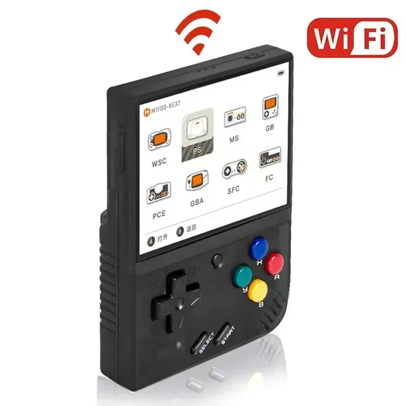 Color: Rose Gold, Bundle: Bundle 1 - MIYOO Mini Plus Portable Retro Handheld Game Console V2 Mini+ IPS Screen Classic Video Game Console Linux System Children's Gift