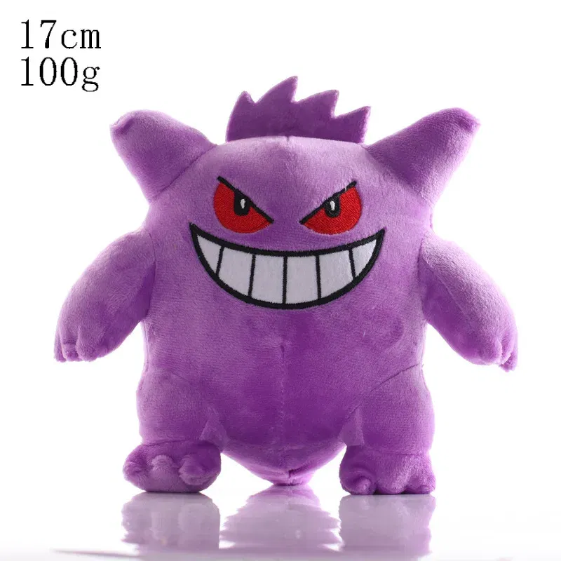 Color: Lemon yellow - Cute Pokemon Plush Toy Pikachu Rowlet Charizard Larvitar Squirtle Slowpoke Dratini Spinda Soft Stuffed Doll Kids Christmas Gift