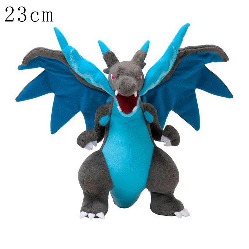 Color: Lemon yellow - Cute Pokemon Plush Toy Pikachu Rowlet Charizard Larvitar Squirtle Slowpoke Dratini Spinda Soft Stuffed Doll Kids Christmas Gift