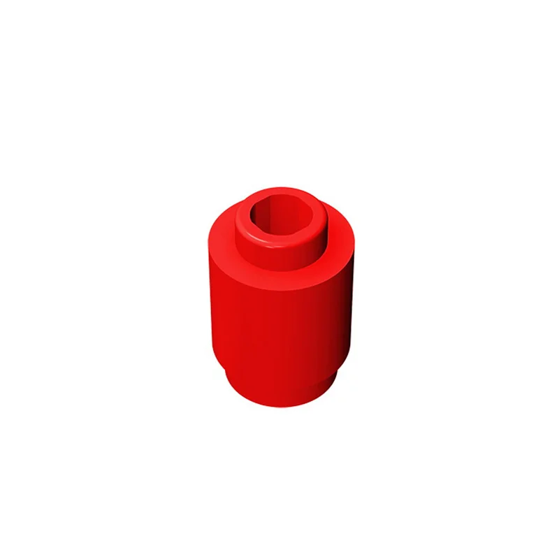 Color: Orange - 50PCS 3062b 30068 35390 3062 Accessories 1x1 Cylindrical Brick DIY Buildings? Blocks Educational Toys City Toy