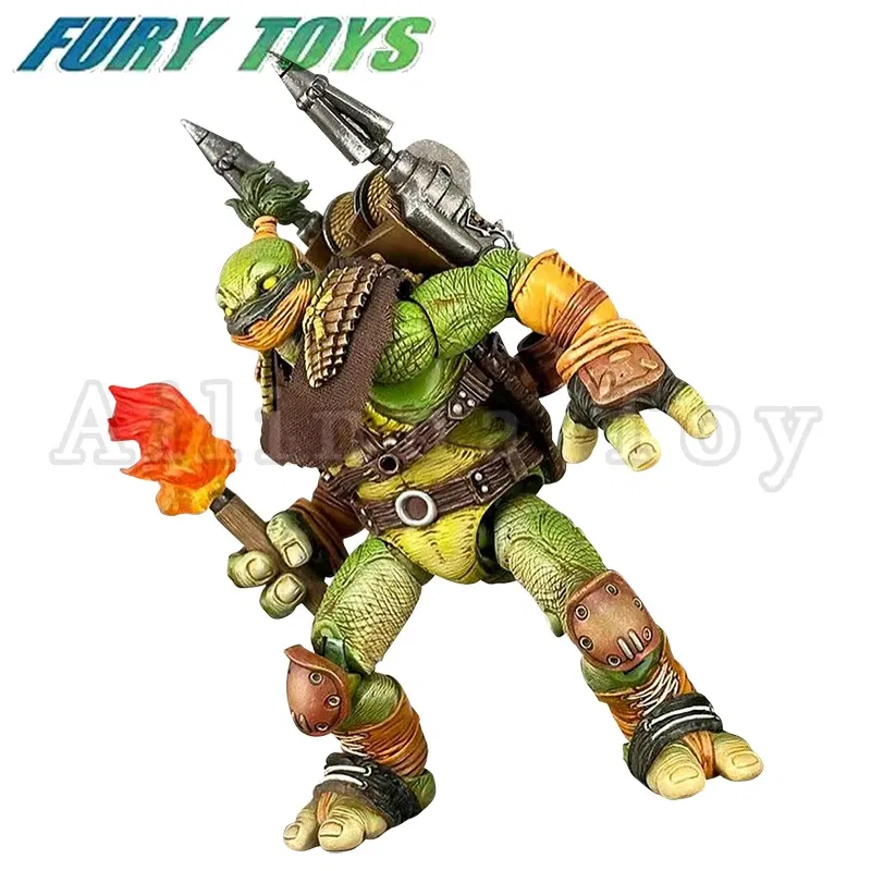 Color: Blue - Fury Toys 1/12 5inches Action Figure Wave 3 Rage Samurai Force Turtle Summer Anime Model