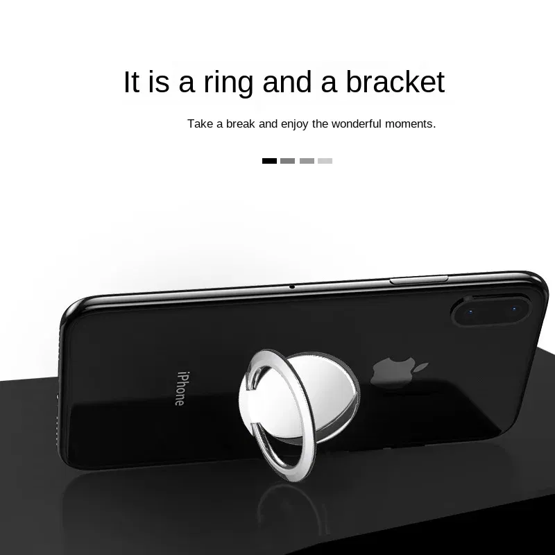 Color: Golden - Phone Ring Holder Universal Luxury Metal 360 Degree Rotation Magnetic Finger Ring Phone Holder For IPhone Samsung Xiaomi HUAWEI
