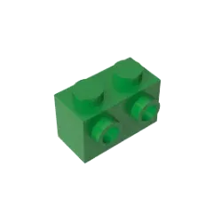 Color: GRAY - MOC PARTS DIY GDS-634 BRICK 1X2 W. 2 KNOBS compatible with lego 11211 children's toys Assembles Building Blocks Technical