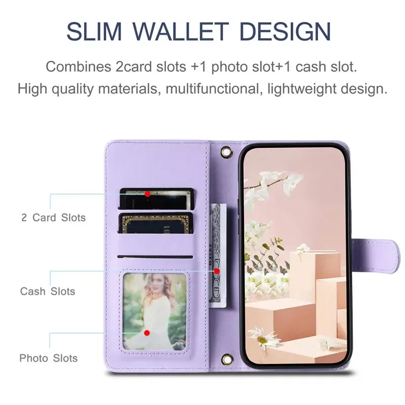Material: POLYESTER, Color: light green - Long lanyard Flip Leather Case for Samsung Galaxy Note 20 Ultra 10 9 8 Plus A10 A20E A30 A50 A70 A51 A71 A21S Wallet Card Cover