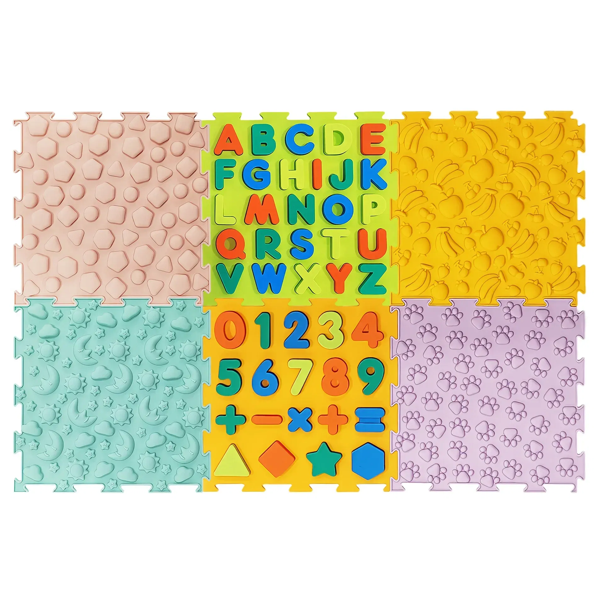 Color: GRAY - Children's Tactile Sensory Training Mat Acupressure Pad Foot Massage Mat Children's Baby Acupressure Pad Toe Pressure Pad