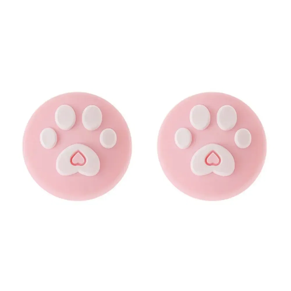 Color: LIGHT BLUE - 2pcs Cherry Pink Lemon For Nintendo Switch Lite OLED Analog Thumb Grip Nintend Swith Joy Con JoyCon Controller Joystick Cap Game