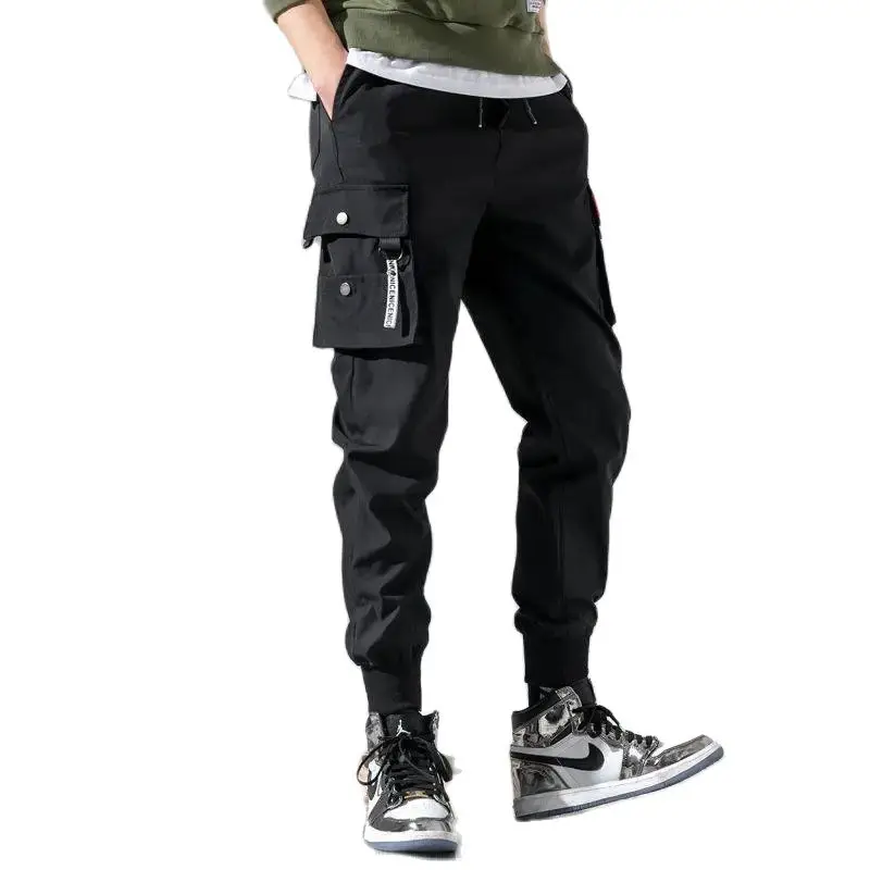 Color: SKY BLUE, Size: 4XL - New Men Cargo Tactical Pants Work Combat Multi-pockets Casual Training Trousers Overalls Clothing Joggers Hiking Mens Cargo Pant
