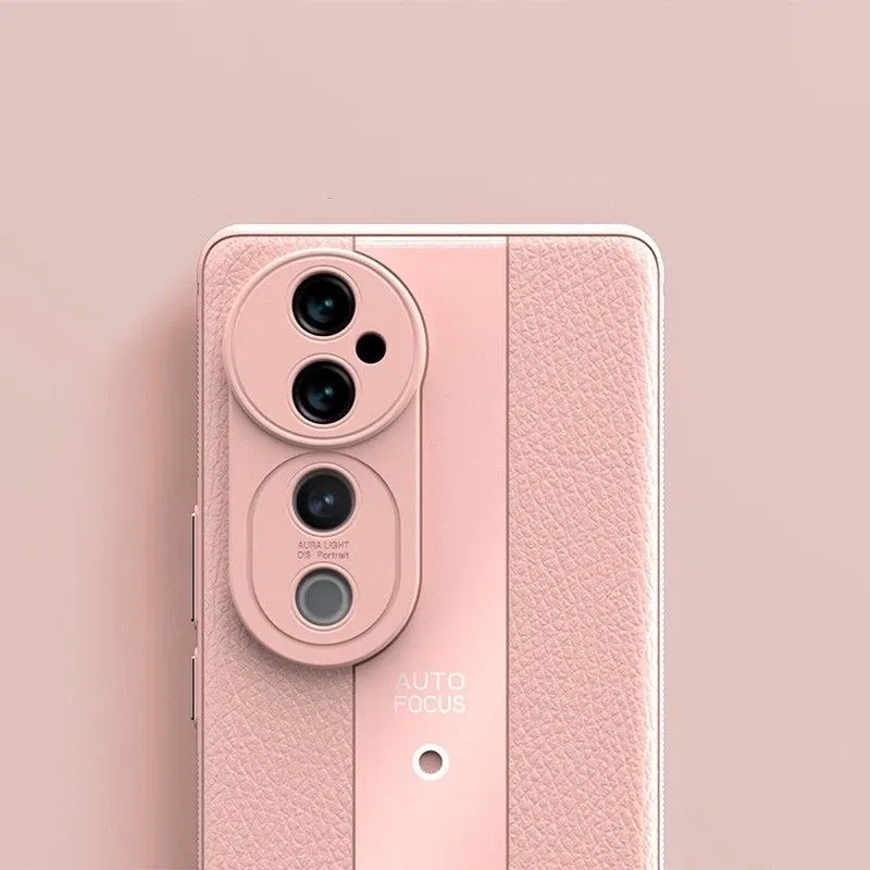 Color: black, Material: ABS - Case For VIVO V40 5G Case Luxury Leather Soft Back Cover For Vivo V40 Pro Camera Protection Silicone Shell Shockproof Bumper