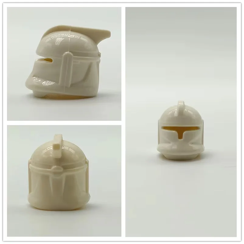 Color: PURPLE - 1Pcs Star Wars Clone Trooper Helmet Building Block Mini Action Figure Toys