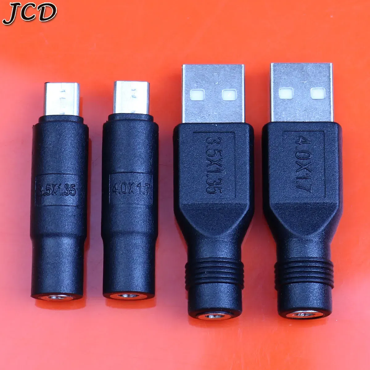 Color: Dark Grey - JCD 1pcs 3.5x1.35 4.0x1.7mm DC Power Female to Micro USB 2.0 Male Plug Connector Adapter for Smartphone Tablet Charger Converter