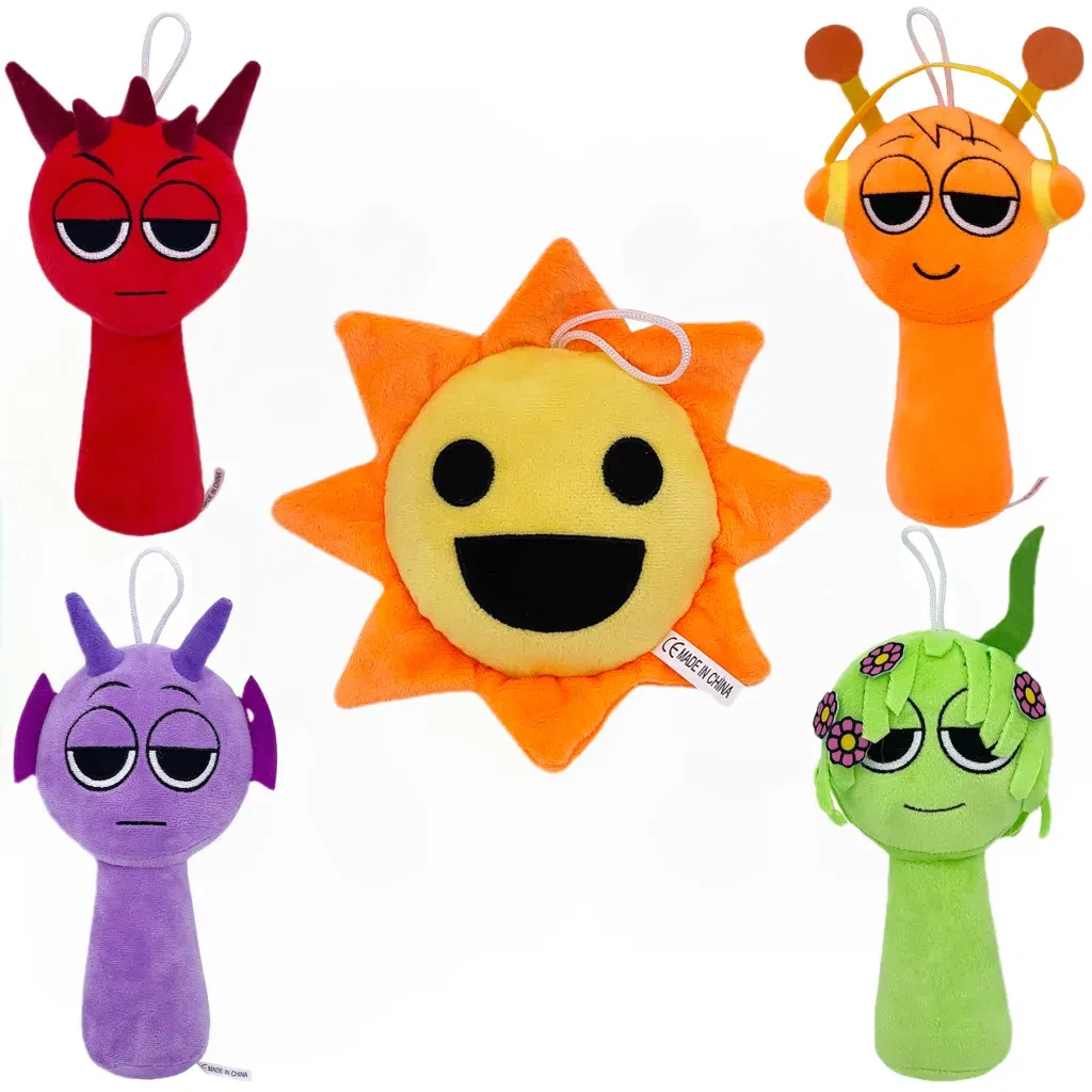 Color: CRIMSON - Sprunki Plush Toys Sprunki Incredibox Plushie Sprunki Soft Game Cartoon Pillow Kids Birthday Gifts Stuffed Dolls Christmas Gift