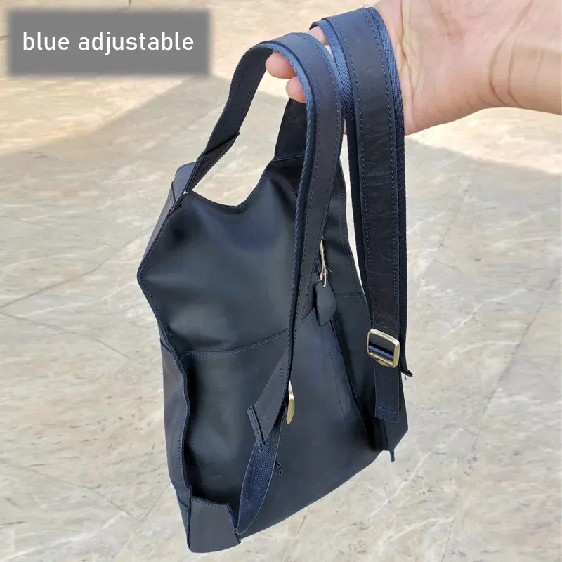 Color: Pink, Size: 15 inches, Ships From: CHINA - 2108 Man Woman Backpack Genuine Leather Shoulder Anti-theft Back Zipper Ipad Phone Pocket Pouch Business Travel Mochila Gifts