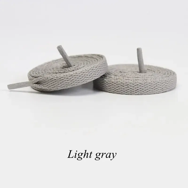 Color: GRAY, Ships From: CHINA, Length: 100cm - 1pair Flat Shoelaces Classic Shoe Laces Fit Fashion Solid Sports Shoelace Casual Unisex Shoe Strings Shoe Accessories