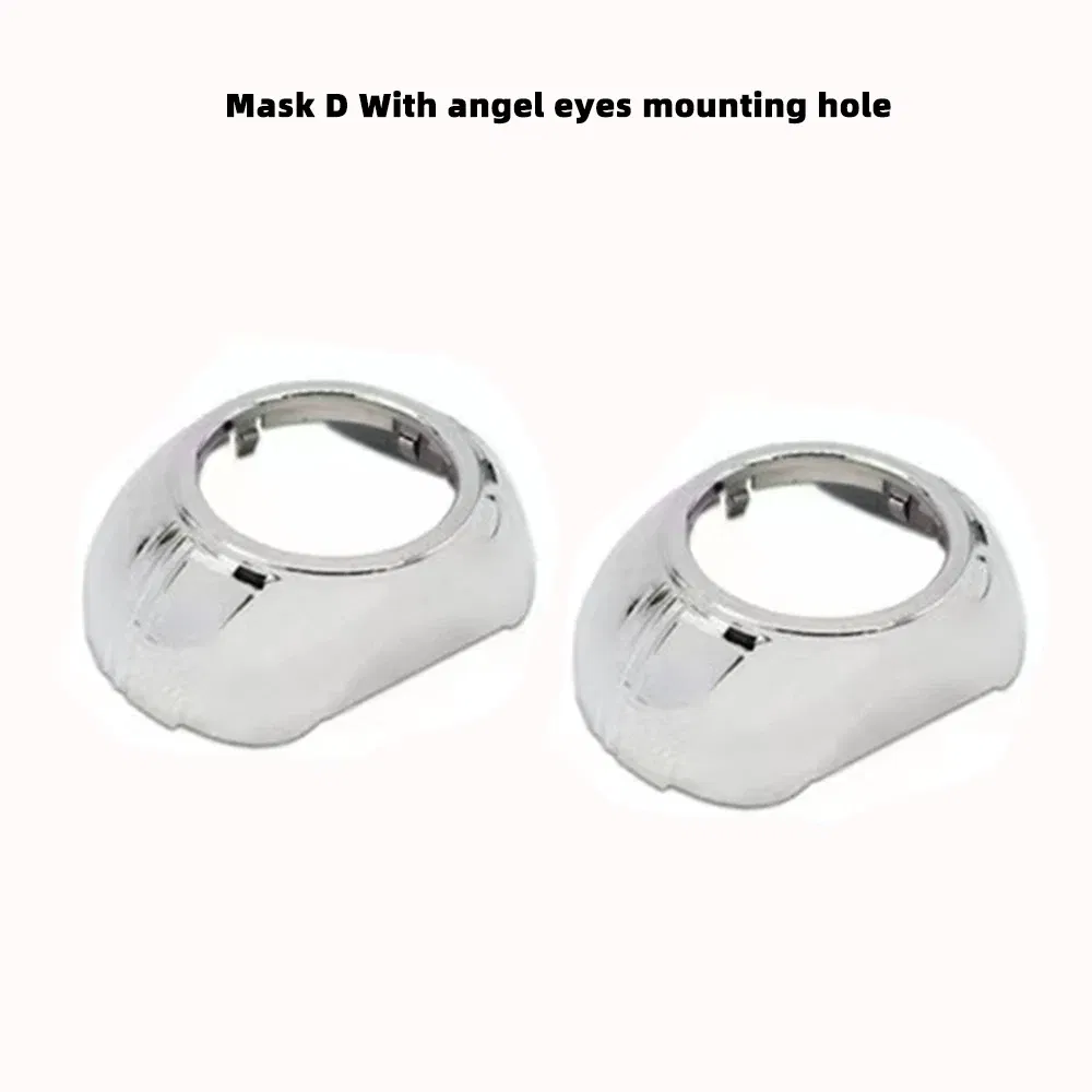 Color: Red - SANVI 2.5INCHES 3INCHES BI XENON/LED Projector lens mask  shrouds Car light accessories
