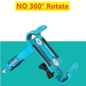 Color: Yellow - 360 Rotate Metal Motorcycle Bicycle Phone Holder Aluminum Alloy Anti-slip Bracket Support GPS Clip Bike Phone Stand for iPhone