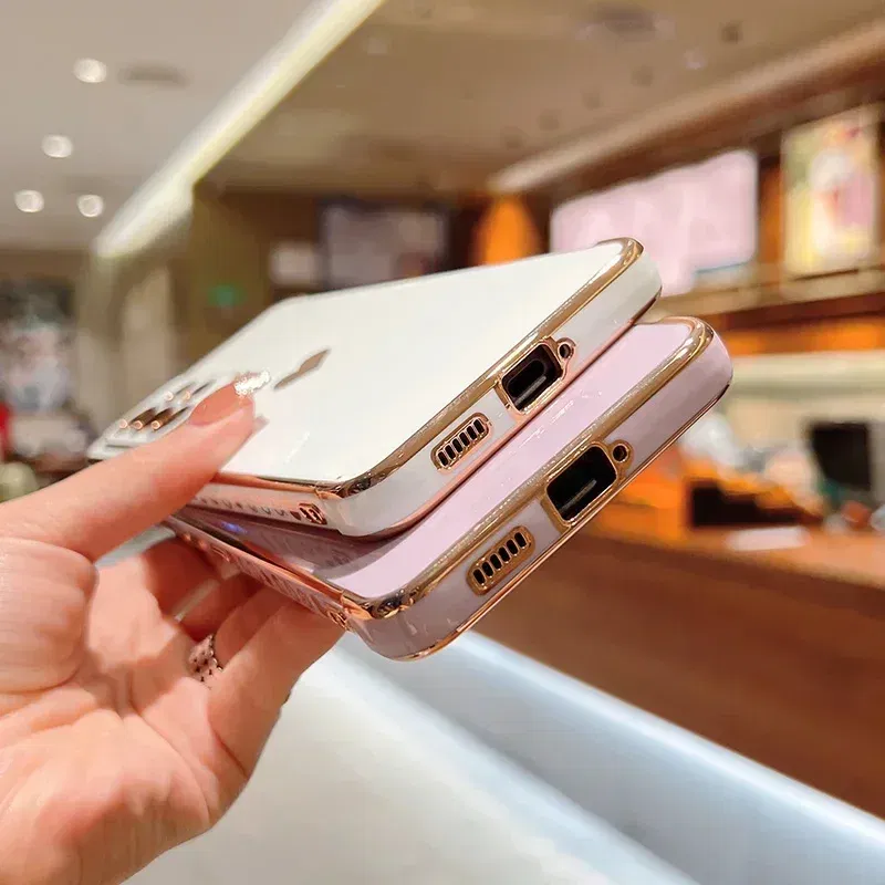 Color: MULTI, Compatible-Phone Models: For iPhone 16 Pro Max, Ships From: CHINA - Electroplating Side Love Heart Phone Case For Samsung Galaxy S25 Ultra S24 S23 S22 A16 A55 Protect Lens Shockproof Back Cover