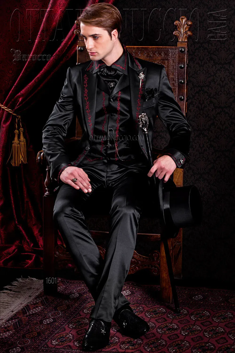 Color: Dark Grey, Size: XXL, Ships From: CHINA - 2025 New Arrival Custom Made Classic Style Embroidery Groom Tuxedos Groomsmen Men's Wedding Prom Suits (Jacket+Vest+Pant) Blazer