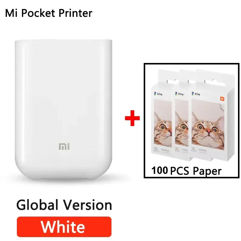 color: green, Ships From: CHINA - Top Global Version Portable Pocket Photo Printer 300dpi Bluetooth-compatible DIY Share Smart Mobile Mini AR Printer