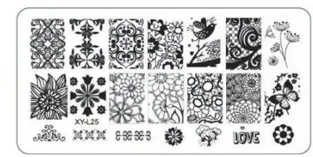 Color: Chocolate - Kimcci Nail Stamping Plates Flamingo Nail Template Mandala Maple Leaf Stamp Nail Art Stamp Image Template Manicure Stencil Tools