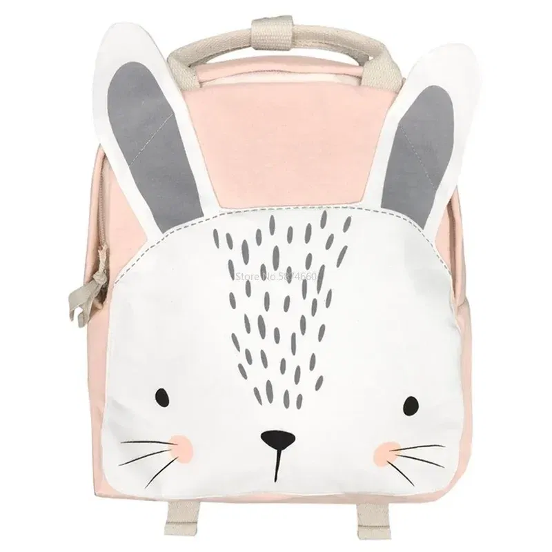 Color: Clear - Children Backpack Toddler Kids School Backpack for Baby Kids Cute School Bag Boy Girl Light Bag Rabbit Butterfly Lion Bag