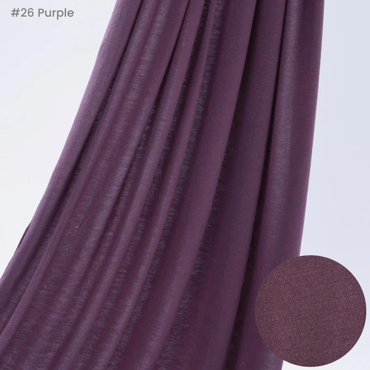 Color: plum - 29Colors Cheap Jersey Hijab Scarf Solid Muslim Long Scarves Turban Shawl Elastic Cotton Arab Headscarf Head Wraps Saudi Hijabs