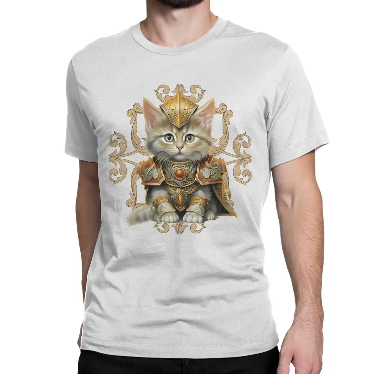 Color: Khaki, Size: M - Awesome Adeptus Astartes T-Shirt Men Women's O Neck Pure Cotton T Shirts W-Warhammer 40k Short Sleeve Tee Shirt 6XL Tops