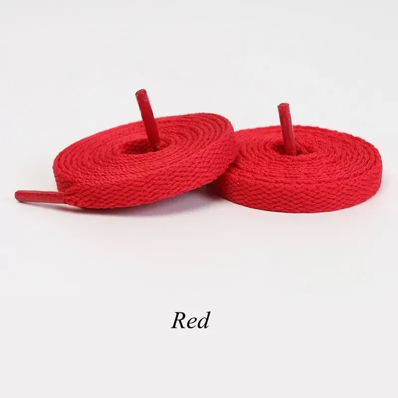 Color: Red, Ships From: CHINA, Length: 100cm - 1pair Flat Shoelaces Classic Shoe Laces Fit Fashion Solid Sports Shoelace Casual Unisex Shoe Strings Shoe Accessories