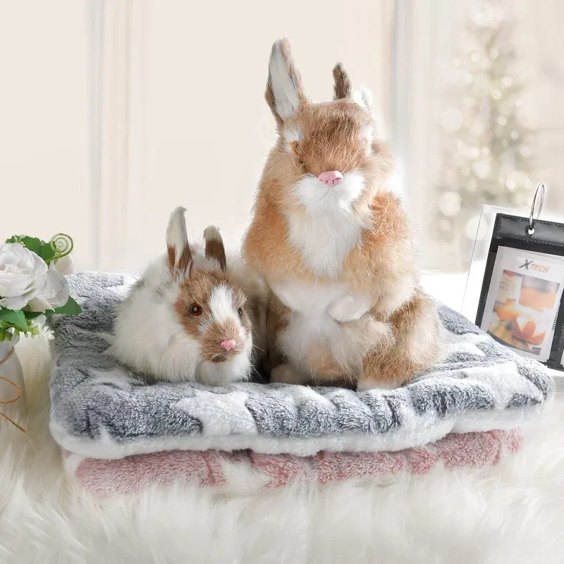 Size: S, Color: Tea Brown - Flannel Thickened Dog Bed Mat Soft Pet Sleeping Mat for Dogs Cats Winter Warm Pet Blanket