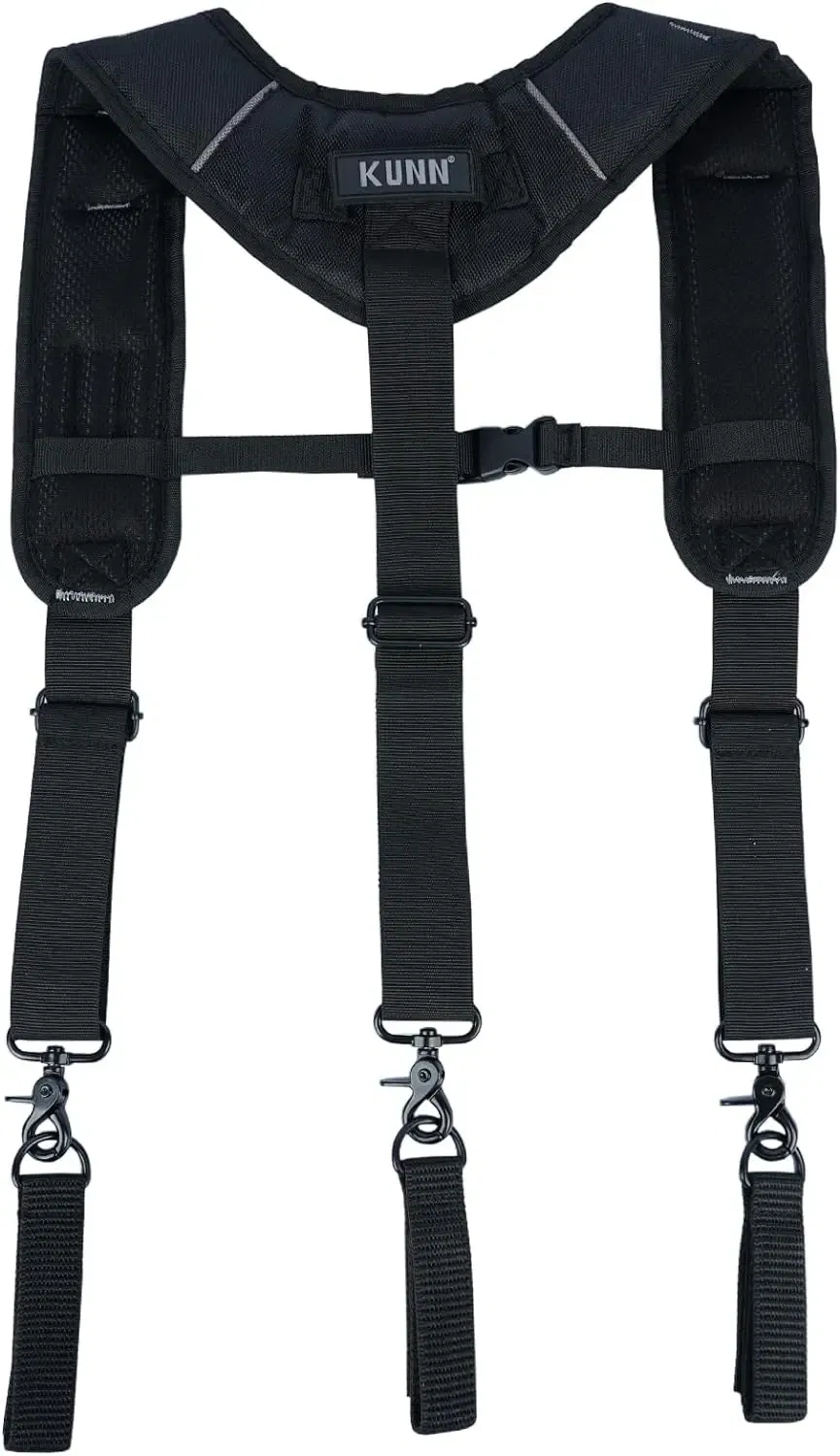 Color: Blue, Ships From: CHINA - KUNN Tool Belt Suspenders,Heavy Duty 3-Points Padded Construction Work Pouch Suspender for Men with Tool Belt Loops