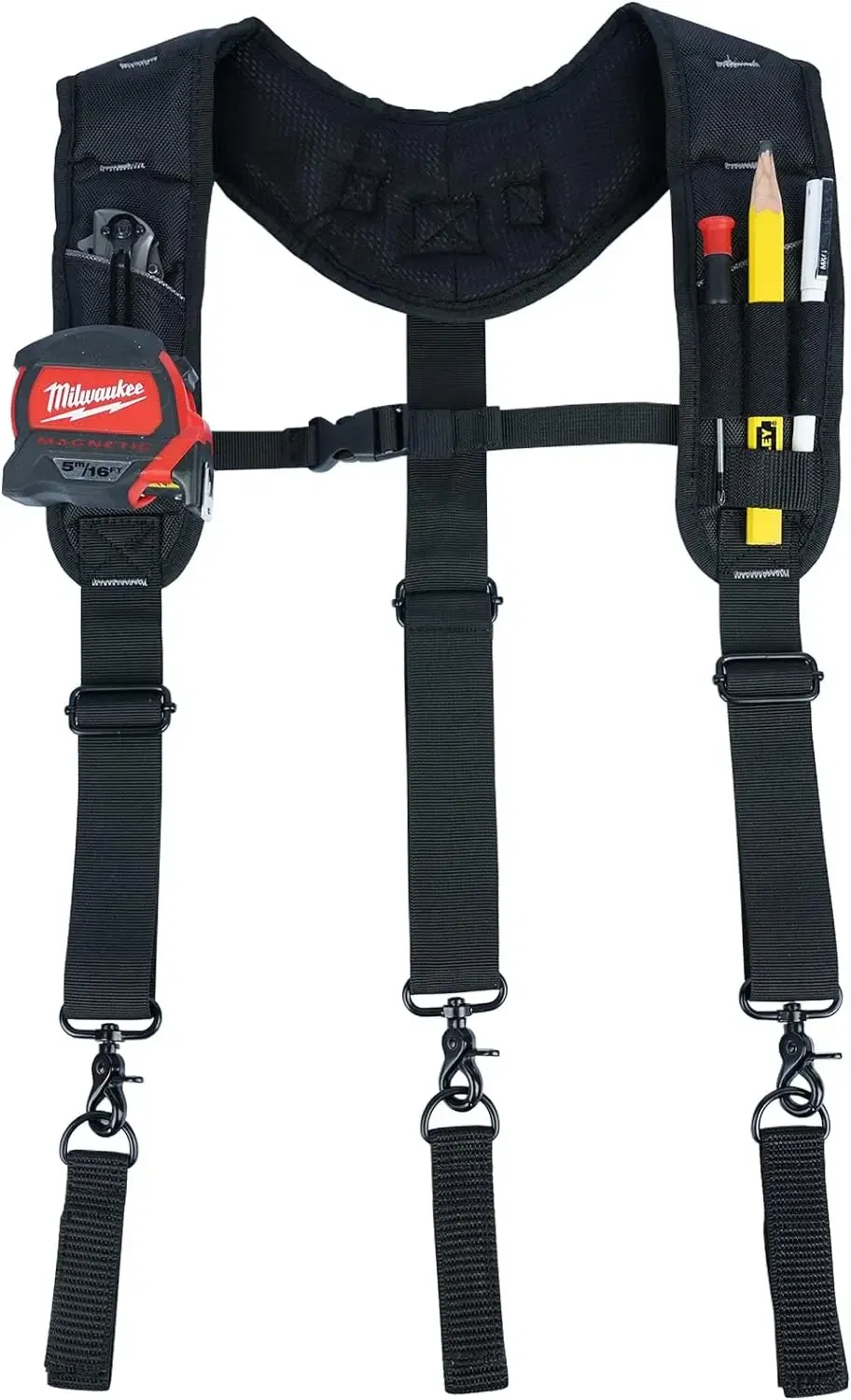 Color: Blue, Ships From: CHINA - KUNN Tool Belt Suspenders,Heavy Duty 3-Points Padded Construction Work Pouch Suspender for Men with Tool Belt Loops