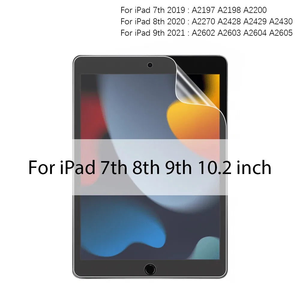 Color: SKY BLUE - Like Paper Film Screen Protector For iPad Air 13 11 5 4 3 M2 M4 2024 Pro 12.9 12 9 10th 9th 8th 7th Generation Mini 6 Matte Film