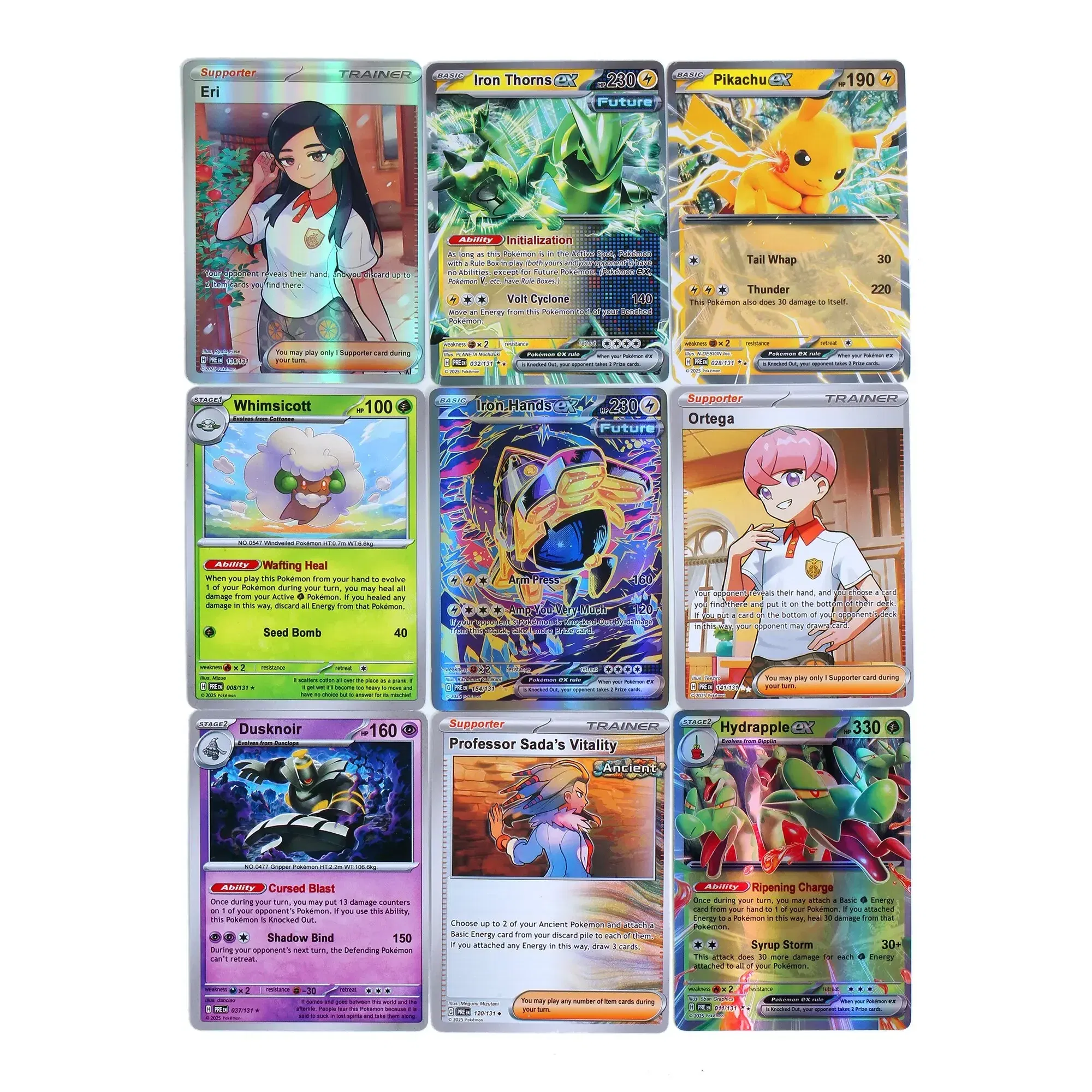 Color: Light Grey - *Prismatic Evolutions 360Pcs Pokemon Card Journey Together Stellar Crown 151 Ultra Prism English Booster Battle Transaction *///