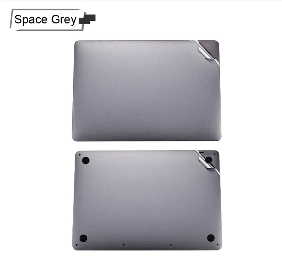Color: GRAY, Application Laptop Size: 13" (Retina) - Body Guard Protective Vinyl Decal Case Cover Skin For Apple Macbook Pro16" A2780 13" 15" A2681 A2779 A2485 Top/Bottom/Palmguard