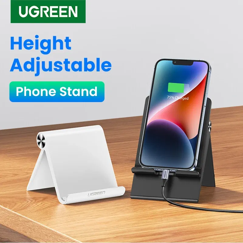 Color: Golden, Ships From: CHINA - UGREEN Phone Holder Stand Moblie Phone Support For iPhone 16 15 ProMax Xiaomi Samsung Tablet Holder Desk Cell Phone Holder Stand