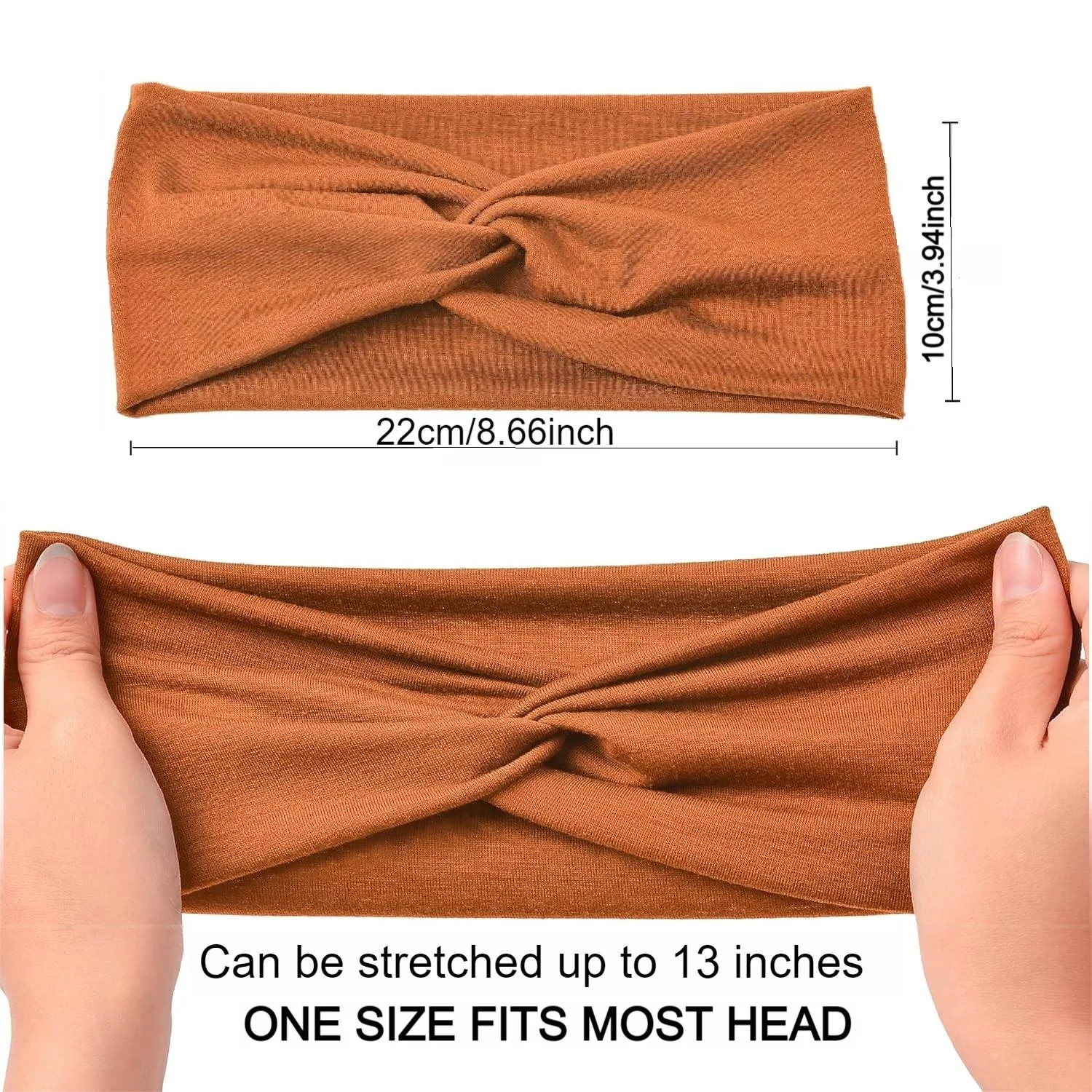 Color: DEEP BLUE, Ships From: CHINA - Pilates Elastic Hair Bands Yoga Headband Running Cycling Sweatband Turban Makeup Hair Hoop Makeup Headwrap Women