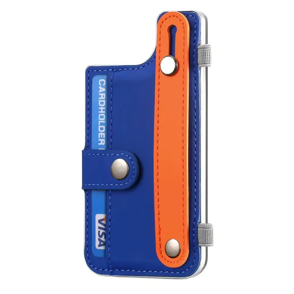 Color: Dark Blue, Ships From: CHINA - Card Holder For Back Of Phone Universal Card Holder For Phone Case Multifunctional Phone Wallet Attachment With Pen Clip For All