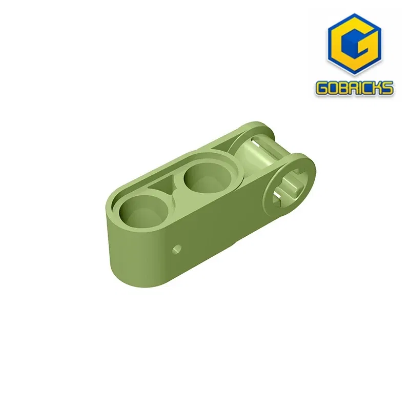 Color: Burgundy - Gobricks GDS-936 Technical, Axle and Pin Connector Perpendicular 3L with 2 Pin Holes compatible with lego 42003 Assembles