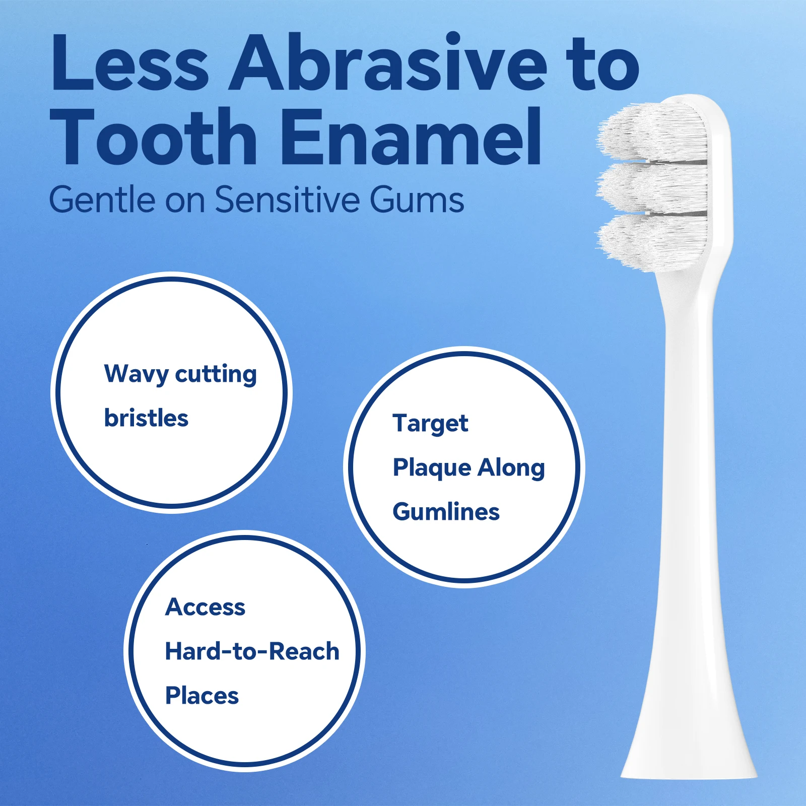 Color: Silver - Ultra Soft Replacement Toothbrush Brush Heads Compatible with Philips Sonicare Electric Toothbrush for Sensitive Teeth Gums Care