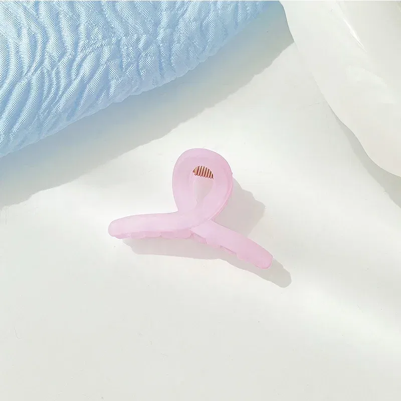 Color: SKY BLUE - Cute Small Crab Hair Claw Clips Barrettes Women Girls Acrylic Plastic Mini Hairpins Hair Clamps Fashion Hair Accessories 2021