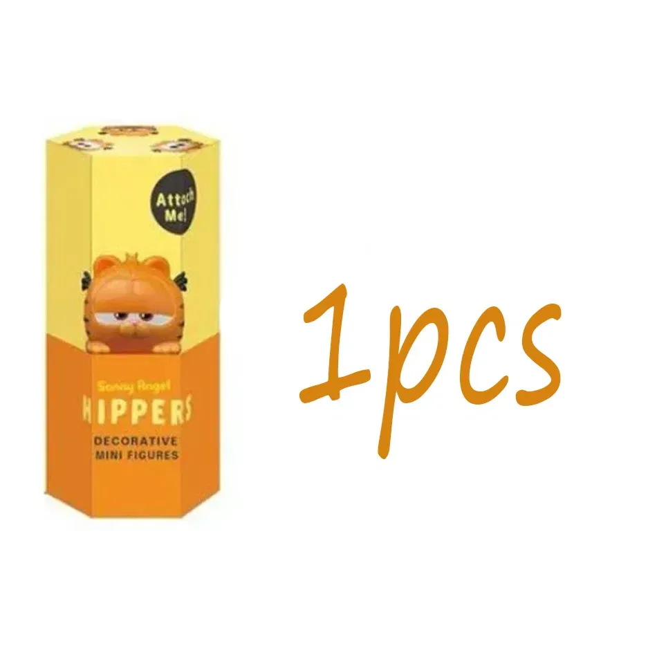 Color: GRAY - Nieuwe Garfield Sonny Angel Blind Box Capybara Anime Figuren Ornamenten Poppen Fans Kinderen Kerstcadeau