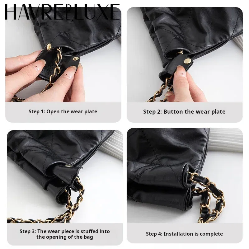 Color: Light Gold - HAVREDELUXE Anti-wear Buckle For Chanel Style22 Garbage Bag Organizer Ultra-light Reject Wear Non-destructive Transformation