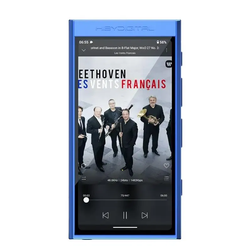 Color: Blue, Memory Size: 32GB, Ships From: CHINA - New! HiBy Digital M300 Android 13 Music Player MP3 HiFi Audio Bluetooth WiFi USB DAC DSD FM Radio Dual Mic Built-in Speaker IPS